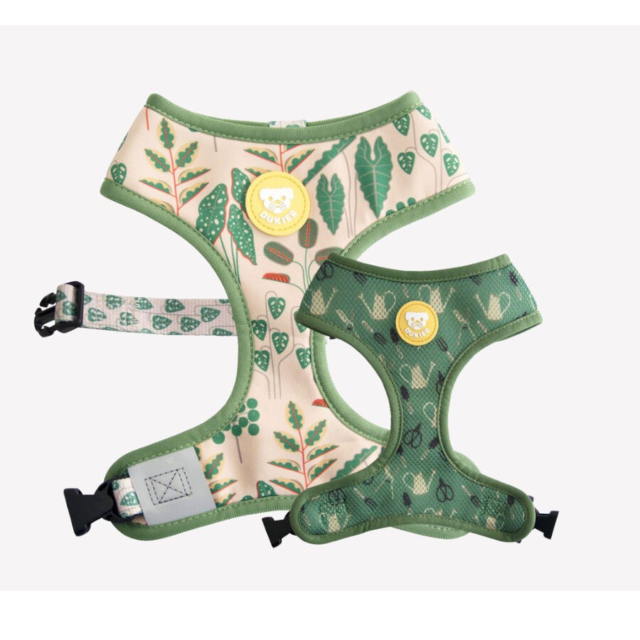 Dukier Peitoral revers&iacute;vel com padr&atilde;o de plantas para c&atilde;es, , large Imagem n&uacute;mero 1